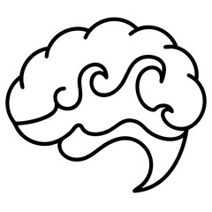 autism empathy hand drawn black and white outline