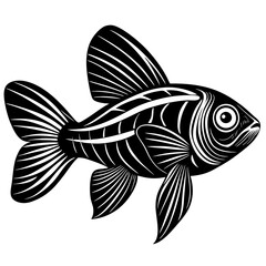 glofish fish silhouette