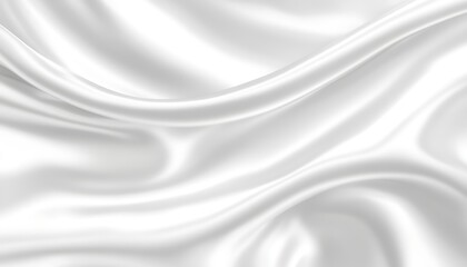 Obraz premium White silk fabric folds, abstract background, elegant texture