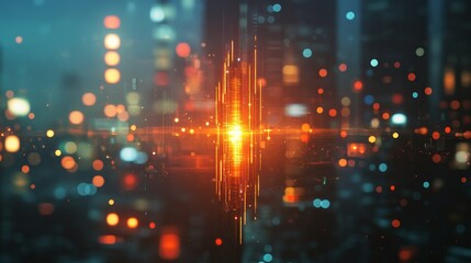 Fototapeta premium Visualize forex trading trends global market gigapixel analysis digital environment abstract perspective glowing candlestick chart