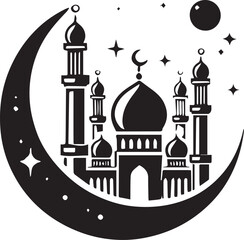 arabic, flag, greeting, holy, islam, muslim, outline, religion, religious, silhouette