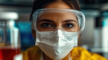 This insightful image features a scientist in a lab, meticulously analyzing a liquid sample, representing the dedication and precision in scientific research.
