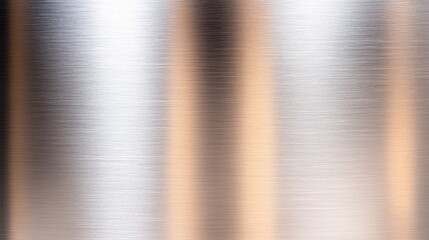 Polished metal surface with subtle vertical striations