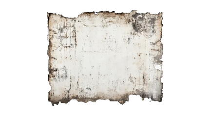 a piece of paper with a white background Cutout and isolated and transparent background image
