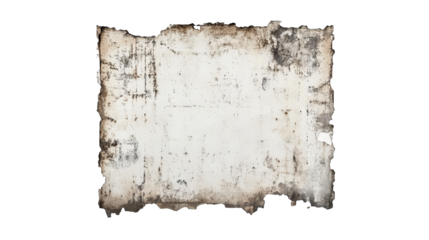 a piece of paper with a white background Cutout and isolated and transparent background image