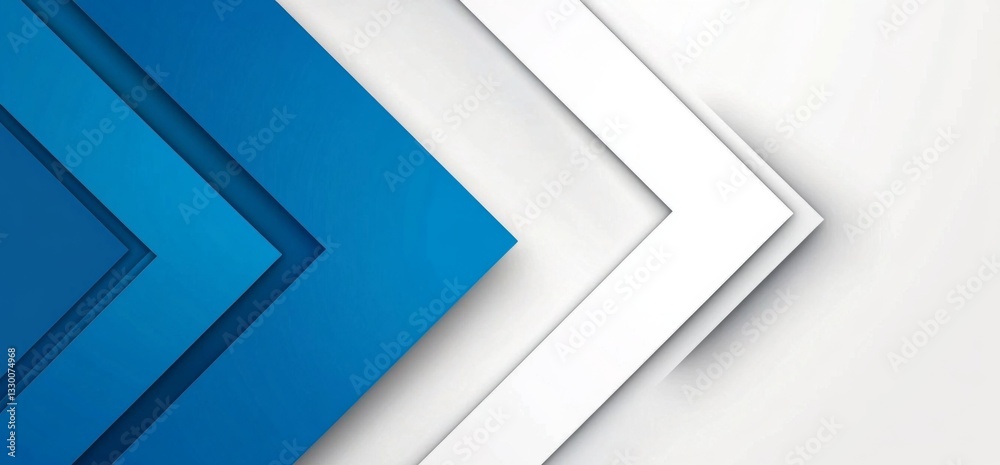 Aufkleber Blue arrow background technology digital and speed concept for web banner, poster, or presentation design. Abstract blue glow arrows on a dark grid backdrop with a copy space area