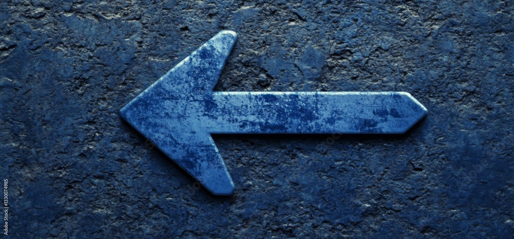 Aufkleber Blue arrow background technology digital and speed concept for web banner, poster, or presentation design. Abstract blue glow arrows on a dark grid backdrop with a copy space area