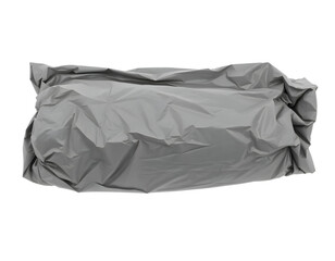 Crumpled paper sheet isolated on transparent background