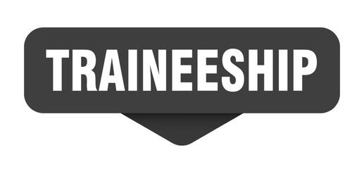 traineeship sticker. traineeship sign on transparent background