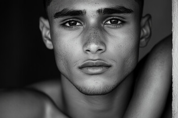 Obraz premium handsome male portrait close up