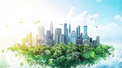 Obraz premium Empowered Urban Planning for a Sustainable Future Vision