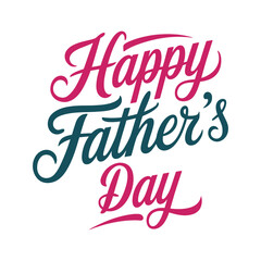 Happy fathers day typography poster design.