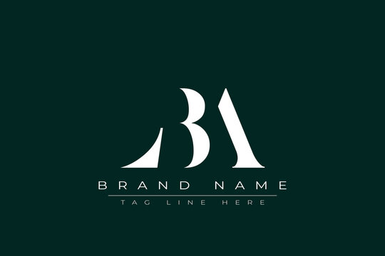 LBA abstract letter logo design. This logo is designed by three abstract letters.