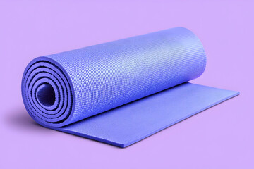 Rolled-up exercise mat