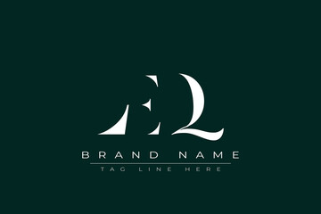 LEQ abstract letter logo design. This logo is designed by three abstract letters.