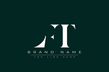 LFT abstract letter logo design. This logo is designed by three abstract letters.