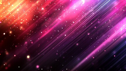 Deep fuchsia and silver abstract flowing curves