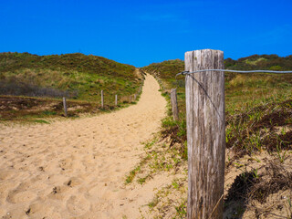 Pathway, Ter Yde dunes - Oostduinkerke, Belgium - horizontal