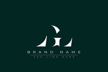LGL abstract letter logo design. This logo is designed by three abstract letters.