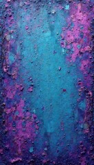 Abstract purple turquoise grunge texture Dark, rough wall; distressed, mottled paint , rough, distressed, turquoise