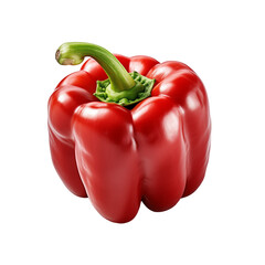 Red Paprika On White Background