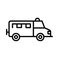 Fire truck icon in action, emergency response concept
