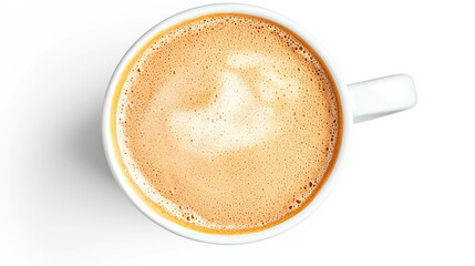 Warm chai latte with spices in a white cup perfect for cozy mornings