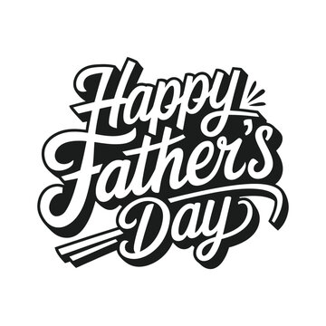 Happy Father's Day typography design
