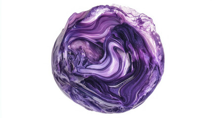 Fototapeta premium Realistic deep purple charoite gemstone highlighting texture and color for design