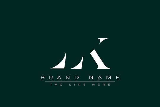 LLK abstract letter logo design. This logo is designed by three abstract letters.