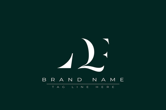 LQF abstract letter logo design. This logo is designed by three abstract letters.
