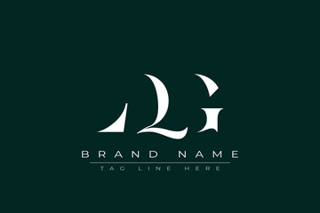 LQG abstract letter logo design. This logo is designed by three abstract letters.