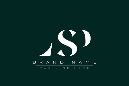 LSP abstract letter logo design. This logo is designed by three abstract letters.