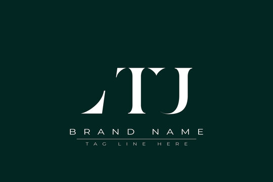 LTU abstract letter logo design. This logo is designed by three abstract letters.
