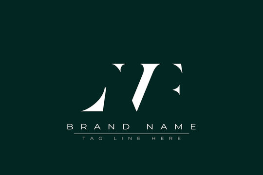 LVF abstract letter logo design. This logo is designed by three abstract letters.