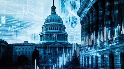 Stunning Double Exposure of the U.S. Capitol