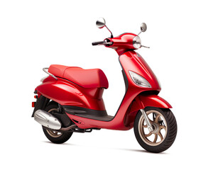 Red Scooter on a transparent background
