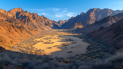 Naklejka premium Desert canyon panorama