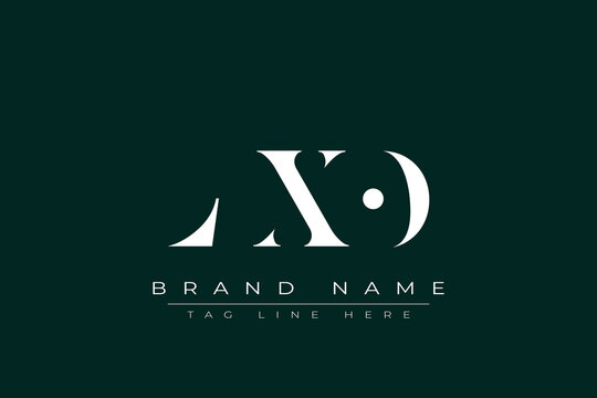 LXO abstract letter logo design. This logo is designed by three abstract letters.