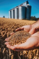 Person with grains