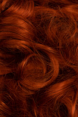 Red hair as a background.