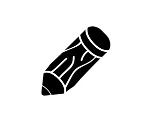 creative clean silhouette pencil icon vector illustration 