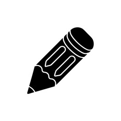 creative clean silhouette pencil icon vector illustration 