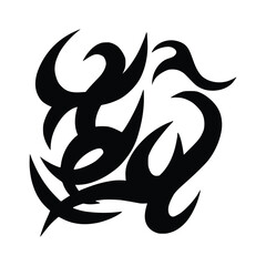 Tribal tattoo with various ethnic