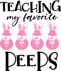 Fototapeta premium Teaching My Favorite Peeps