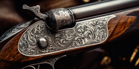 Gun on Table Close Up