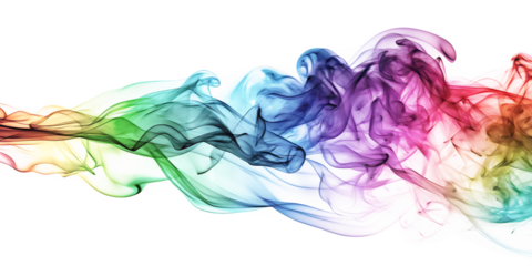  abstract colorful smoke isolated on a white background.PNG