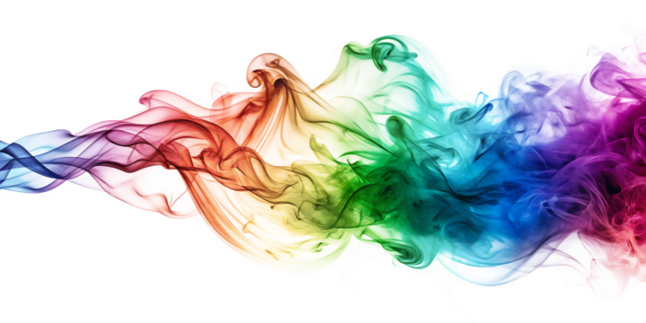  abstract colorful smoke isolated on a white background.PNG
