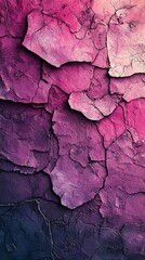 Naklejka premium Cracked paint texture, purple hues