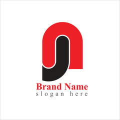 AJ letter logo icon symbol template design